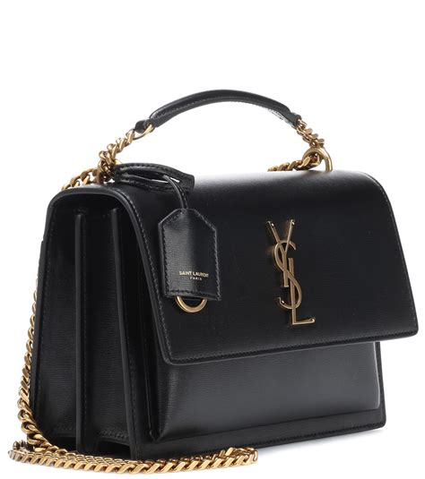 ysl medium sunset monogram|Sunset Medium leather shoulder bag in black .